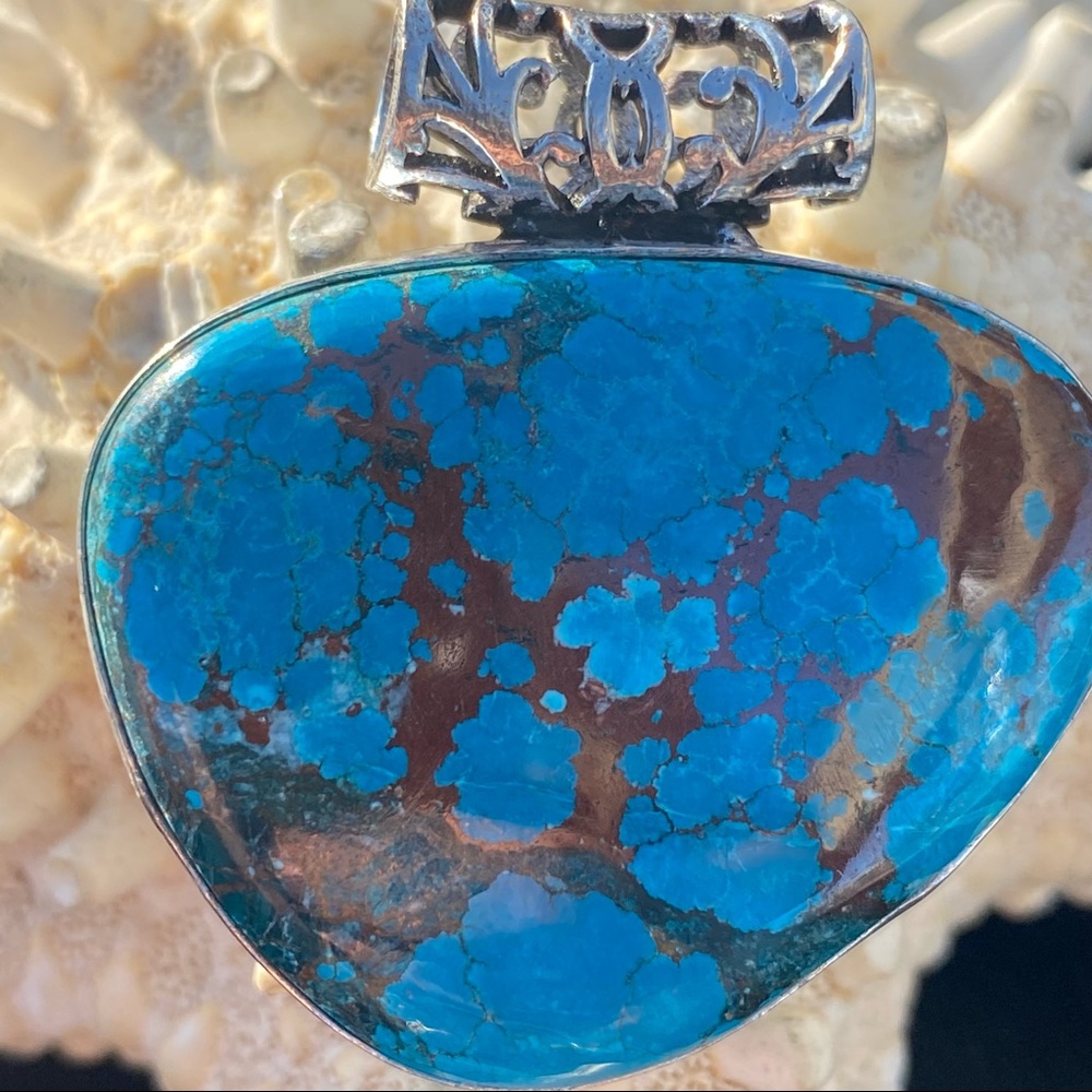 Turquoise Statement Pendant - image 1